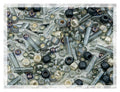Bohemia Crystal Valley 0.35oz (10g) of TOHO Mix - Small Rocailles, Seed Beads and Bugles, Japan, Mix Gray Gold (Like 3211 - Tenin-Gray/Gold) - color: Gray Gold Mix - Mixed (2-10mm)