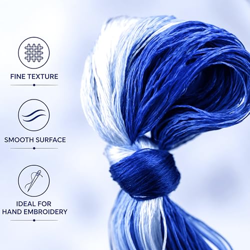 Natural 100% Silk Thread, Handmade Embroidery Thread Silk Floss 9 Colors 110m Each (81) - color: 81