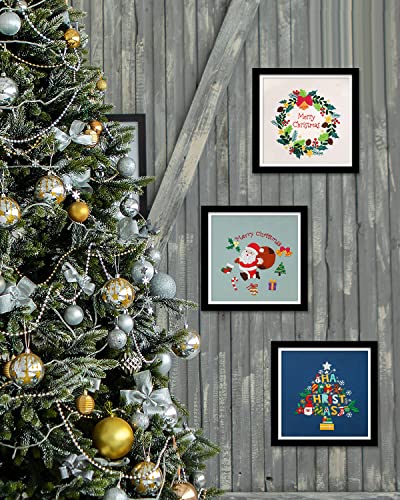 TINDTOP Christmas Embroidery Kit for Adult, Embroidery DIY Starter Kit - color: Christmas 3 KIts A