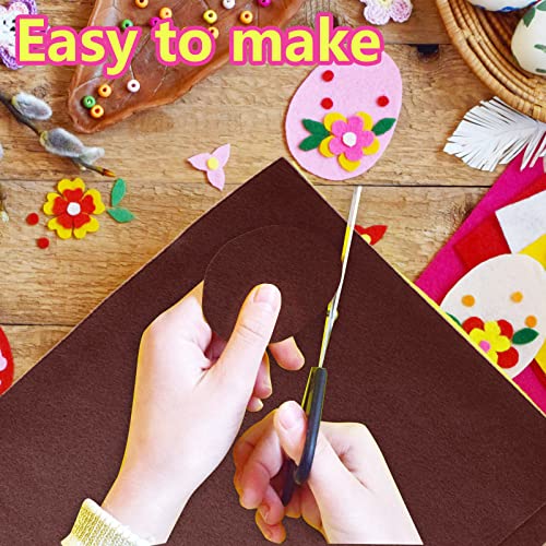 Jtnohx Color Felt Fabric Soft Felt Sheets for Crafts Dark Brown 20Pcs 1.4mm - color: Dark Brown