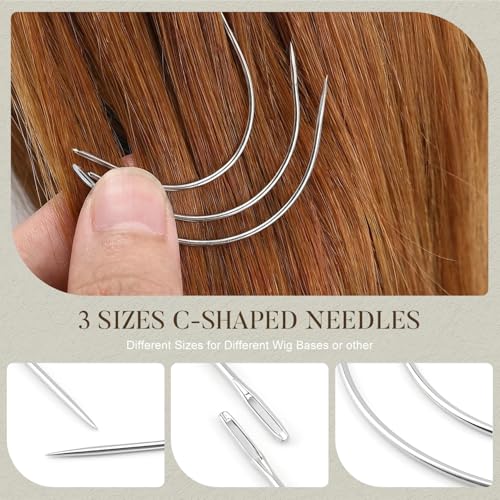 JIAMEISI Hair Extension Sewing Kit - color: Threads