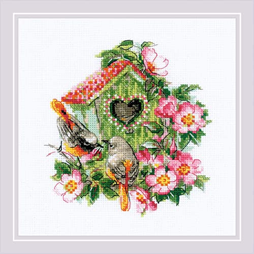 RIOLIS 2092 Happy Together Counted Cross Stitch Kit 7 x 7 in - style: Happy Together 2092