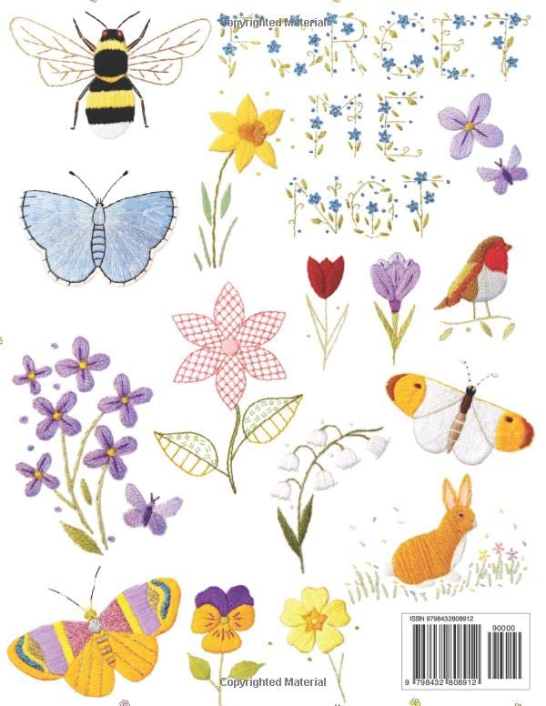 Floral Spring Embroidery Patterns (De-ann Black Embroidery Patterns)