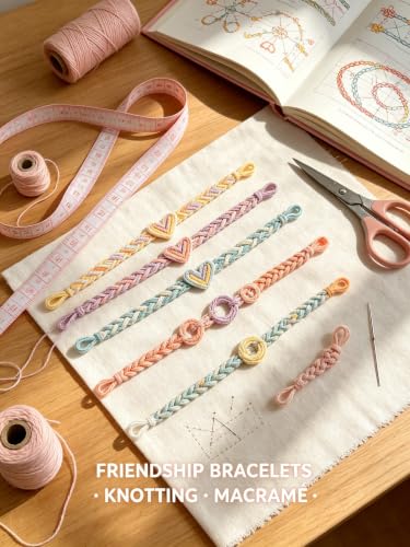 Embroidery Thread, 20-Color Macaron Series Floss, 8 Meters/Skein, for DIY Crafts, Cross Stitch, Friendship Bracelets & Garment Accessories - color: Macaron, size: 20 Color