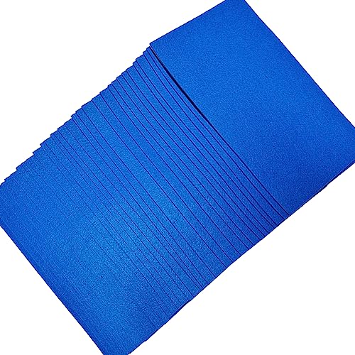Jtnohx Self Adhesive Felt Sheets Adhesive Backed Felt Fabric Blue 4"x8" - color: Blue