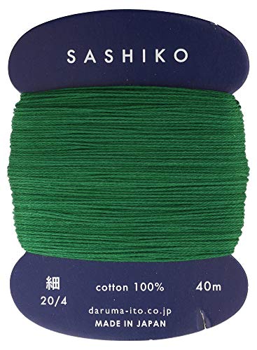Sashiko Thread Thinner Weight 40m Col. 208 -Mint Green- Japanese Embroidery & Quilting by Yokota - color: Bamboo