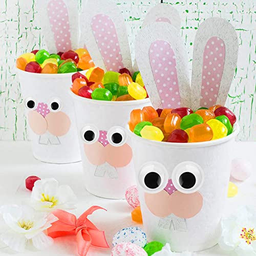 FEBSNOW 200Pcs 6mm-12mm Googly Wiggle Eyes Self Adhesive for DIY Crafts - size: 6mm-12mm
