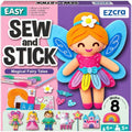 EZCRA Fairy Sewing Kit for Kids Ages 4-8 - 8 Felt DIY Projects - color: 8-in-1 Fairy