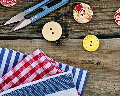 2Pcs Multicolor Mini Sewing Scissors Clipper 2Pcs Leather Scissors Sheath Cover Small Embroidery Thread Thrum Yarn Trimming Nipper U-Shaded Craft Cross Stitch Scissor (Light Blue/Yellow) - color: Light Blue/Yellow