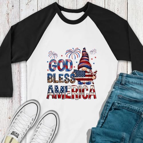 4th of July Iron on Transfer Patches USA Patriotic Heat Transfer Vinyl Decals Independence Day Washable Iron on Stickers American Flag Dwarf Love Pattern Iron on Appliques for T-Shirt Jacket DIY Craft - color: Independence Day B