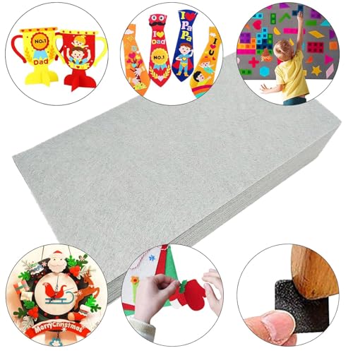 RZJZGZ 5 Piece Adhesive Felt Sheet 8.3X11.8in Felt Fabric Adhesive Sticky Back Felt Sheets for Art and Craft Making (Brown5) - color: Brown5