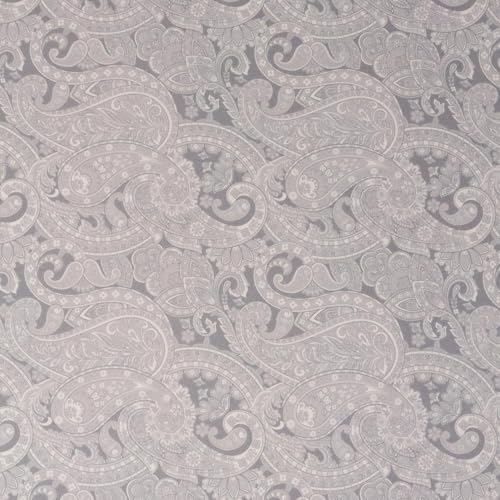 ROC-lon® 100% Cotton, 108" Wide, Preshrunk, Lightweight, Quilt Backing Fabric for Sewing and Craft Paisley Grey, 3 Yard Cut - color: Paisley Grey, size: 3 yard pre cut