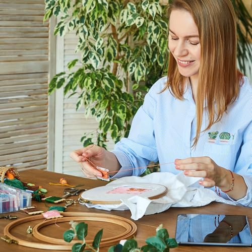 Caydo 3 Pieces Beech Wood Embroidery Hoops Set, 7 Inch to 9 Inch - style: 7-9 Inch