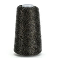 Metallic Crochet Thread, 80g Lurex Yarn for Charms(Black Gold) - color: Black Gold