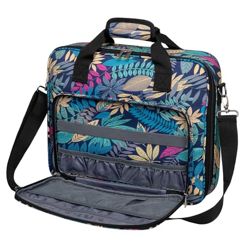 BAGLHER Cross Stitch & Embroidery Organizer Bag - Large Portable Project Storage with 3 Compartments, Travel Friendly Carrying Case for 11.2" Hoops, Threads, Supplies (Hawaii) - color: Hawaii