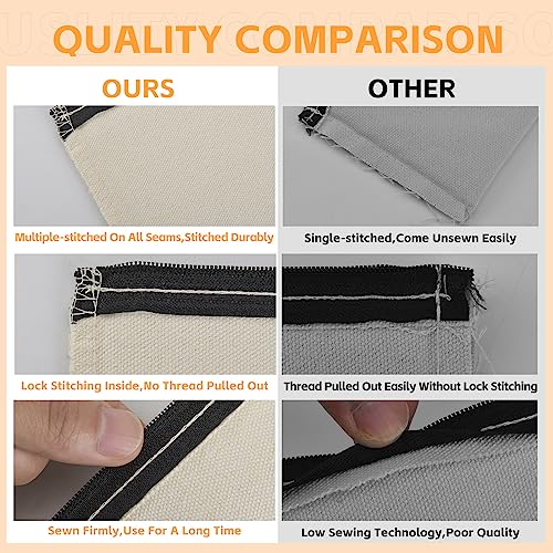 8×4.7 Inch Blank DIY Craft Bag Canvas Pencil Case Blank Makeup Bags- Canvas Pencil Pouch Bulk Canvas Cosmetic Bag Multi-Purpose Travel Toiletry Bag Canvas Zipper Bags