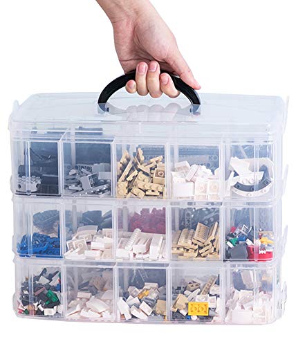 Sooyee 3-Layer Things & Crafts Storage Box, Large - color: Clear, size: 3 Tier
