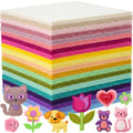 Tegeme 100 Pcs 8 x 12 Inches Felt Sheet for Craft Thin, Macaron Series - color: Macaron Series