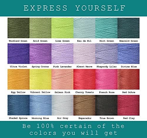 BlesSew Sewing Thread - 24 Spools of All Purpose Polyester Threads for Sewing Machine, Beginners, Hand Stitching & Quilting - 1000 yds Per Spool - color: Light Colors