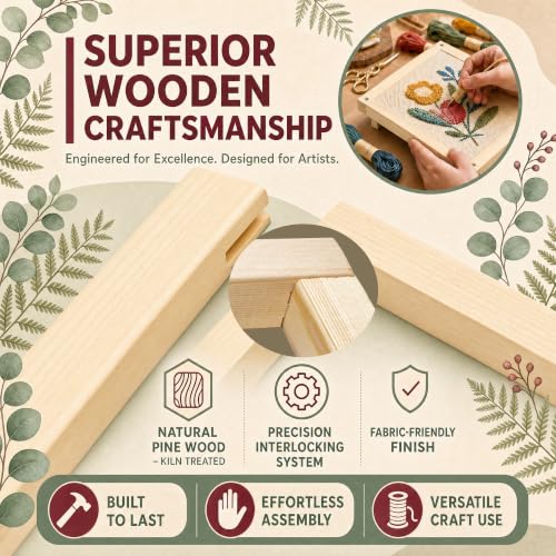 ECOIOU 20 Stretcher Bars 5 Size for Needlepoint Art, Standard Size - size: Standard Size (5"+7"+9"+11"+13")