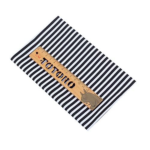 AMORNPHAN Black Series Different Pattern Printed 100% Cotton Quilting Bundles Fabric for Patchwork Needlework DIY Handmade Sewing Crafting Precut Face Mask 16x20 Inches Set of 8 Pieces (Black&White) - color: Black&white