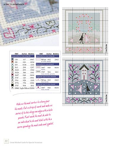Cross Stitched Cards for Special Occasions: Creative Designs for Birthdays, Holidays, and More (Design Originals)