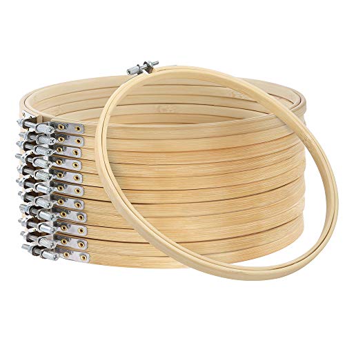 Caydo 12 Pieces 8 Inch Embroidery Hoops, Cross Stitch Hoop Ring - style: 8 Inch