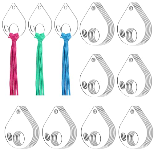 Clear Acrylic Bobbins, 40 PCS Embroidery Floss Organizer Drop Cross Stitch Thread Bobbins Embroidery Thread Organizers for Sewing Storage DIY Crafts Cross Stitch Supplies