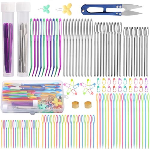 150 PCS Yarn Needle, Bent Tapestry Needles Darning Needles - color: Colorful 150 PCS