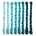 Natural 100% Silk Thread, Handmade Embroidery Thread Silk Floss 8 Colors 110m Each (94) - color: 94