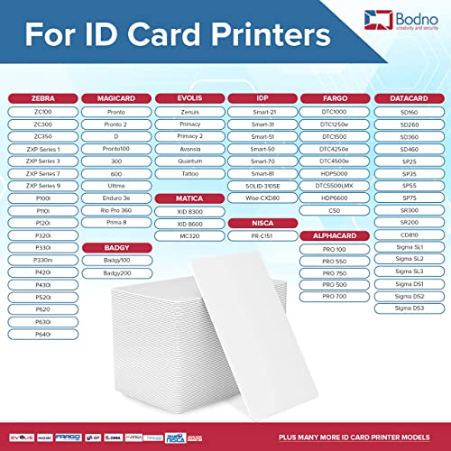 400 Pack - Bodno Premium CR80 30 Mil Graphic Quality PVC Cards - size: 400 Pack