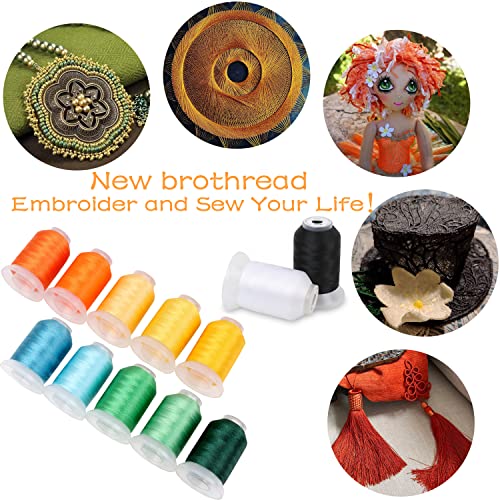 80 Spools Polyester Embroidery Machine Thread Kit