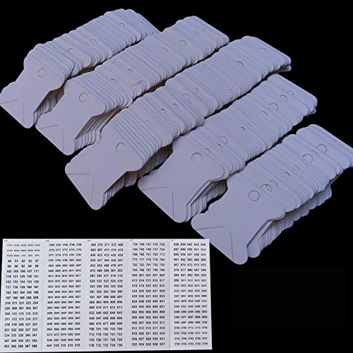 520 Pack Cardboard Floss Bobbins,Floss Cards for Wrap and Store Floss, Needlepoint and Craft Thread ，with 500 Color Number Labels, - size: 520bobbins