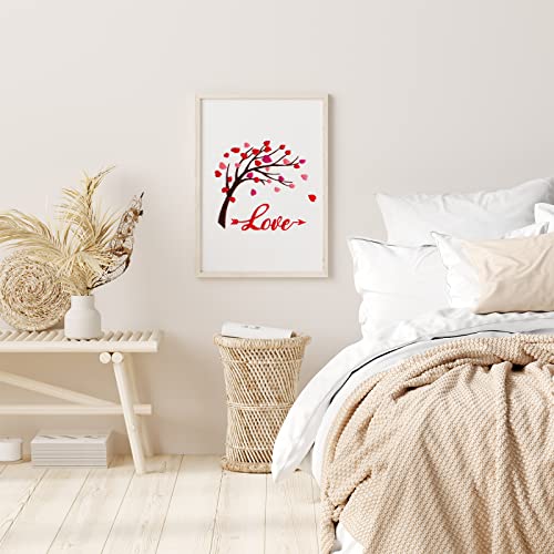 Louise Maelys Love Heart Tree Embroidery Kit for Adults, Romantic DIY Craft - color: kit-5