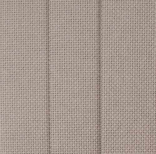 KCS 3 pc of 12" x 18"(30cmx45cm) Counted Cotton Aida Cloth Cross Stitch Fabric (Coffee, 18CT) - color: Coffee, size: 18CT
