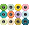 Double Mercerized Egyptian Long Staple Cotton Pearl Thread Ball 10 Grams Rainbow Color 12 Colors per Box for Crochet Hardanger Kniting Hand Sewing,Fresh Tropical FruitPalette - color: Fresh Tropical Fruit Palette