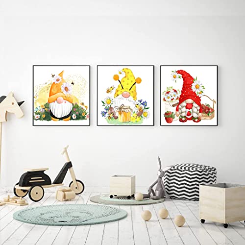 Tiwabb 6 Pack Gnome Stamped Cross Stitch Kits for Adults Beginners - color: Gnome Cross Stitch Kits