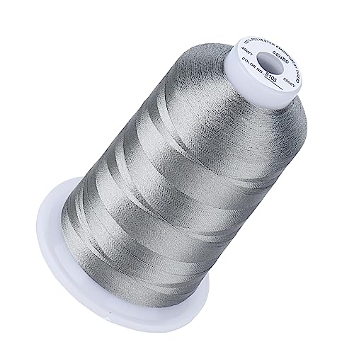 Simthread 5000M 40WT Polyester Embroidery Thread, Granite S105 - color: Granite S105