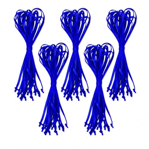 Mandala Crafts Blue Christmas Ribbon Ornament Hangers Loops, 100 PCs - color: Blue