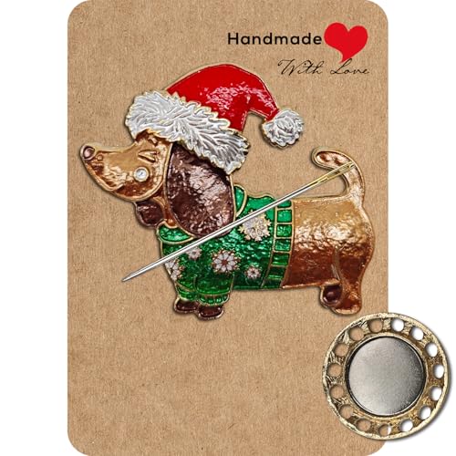 Needle Minder Magnet, Magnetic Needle Minder, Needle Minders Magnetic Cross Stitch Accessories, Magnetic Needle Holder, Life Tree, Butterfly, Cats, Owl, Heart (Dachshund) - size: Dachshund