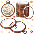 Burbell 15 Pcs 4 Inch Round Embroidery Hoops Frame - size: 4 Inch