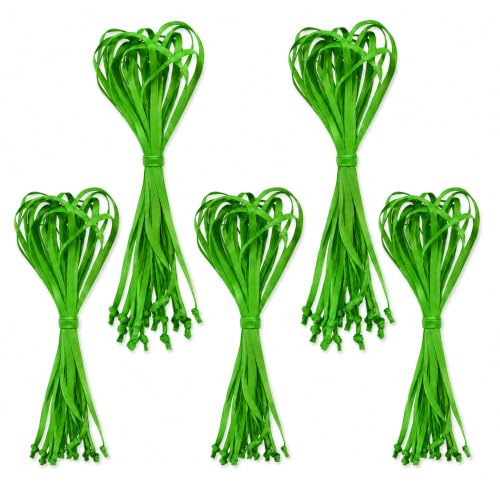 Mandala Crafts Green Christmas Ribbon Ornament Hangers Loops, 100 PCs - color: Green