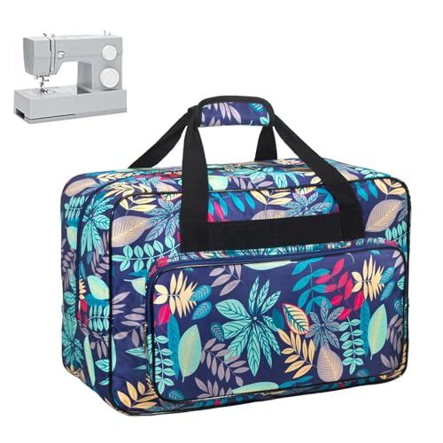 Sewing Machine Carrying Case, Sewing Machine Carrying Case Tote Bag, Universal Tote Storage Bag with Pockets and Handles, Suitable for Most Standard Singer, Janome (Light Blue) - color: Light Blue