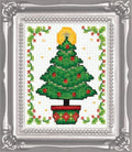 Tobin Christmas Tree Ornament Counted Cross Stitch Kit, 2-Inch x 3-Inch