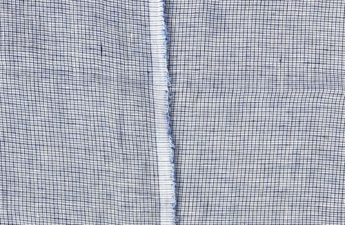 100% Linen Fabric – Checks & Plaids, Lightweight, Soft Pre-Washed – 51-52” Wide – Perfect for Sewing, Quilting, Apparel & Home Projects (3 Yard pre Cut, Mini Gingham Blue 7340) - size: 3 yard pre cut