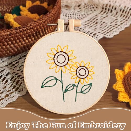 10 PCS Beige Linen Needlework Embroidery Fabric Cloth (7 × 7 Inch) - size: 7 × 7 Inch