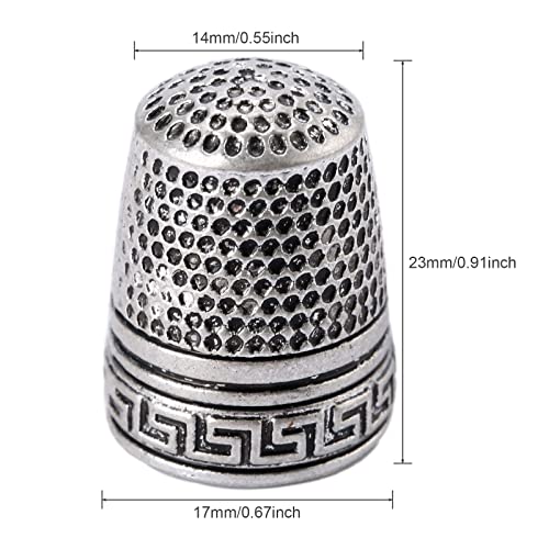 Metal Sewing Thimble, 2PCS Antique Fingertip Thimbles