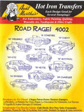Road Rage Classic Cars Aunt Martha's Hot Iron Embroidery Transfer
