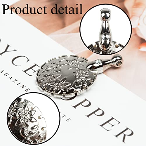 J.CARP 2Pcs Yarn Cutter Pendants, Gold Metal Thread Cutter Pendant for DIY Sewing Tools - color: Silver