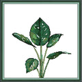 Svarog Stamped Cross Stitch Kits Beginners Full Range of Embroidery Patterns Starter Kits for Adult or Kids DIY Cross Stitches Needlepoint Kits 14CT-Green Plant 8， 12.2x12.2 inch - color: Green Plant 8， 12.2x12.2 inch